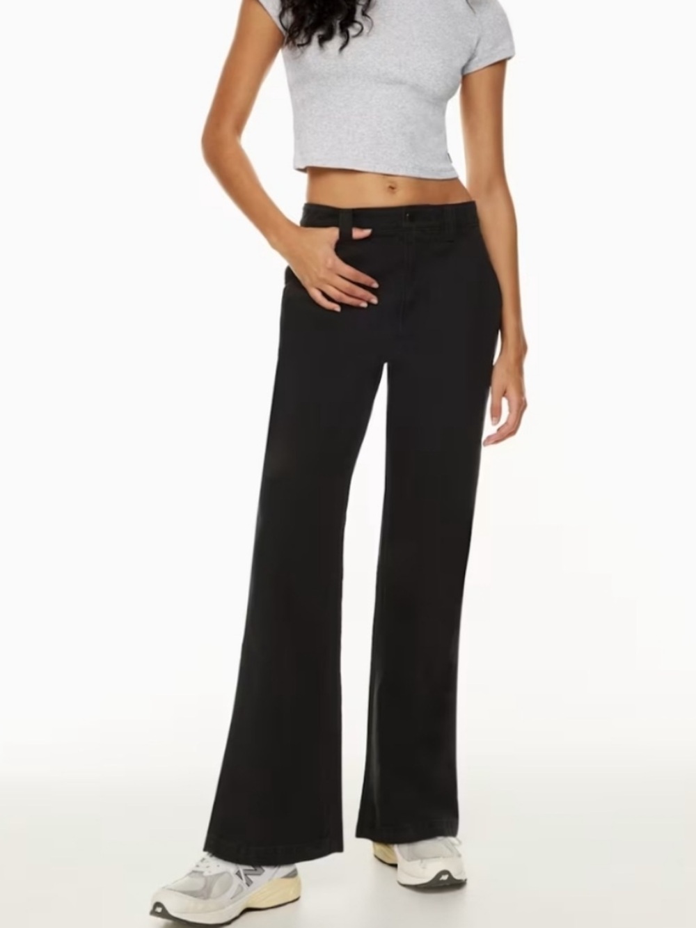 TNA Black High-Rise Bootcut Flare Pants